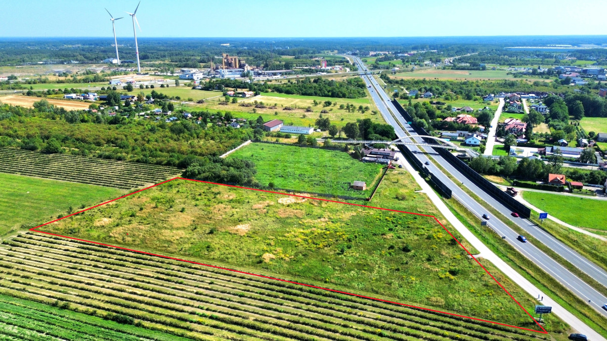 Działka inwestycyjna Przemysł/Usługi przy S8/A50.