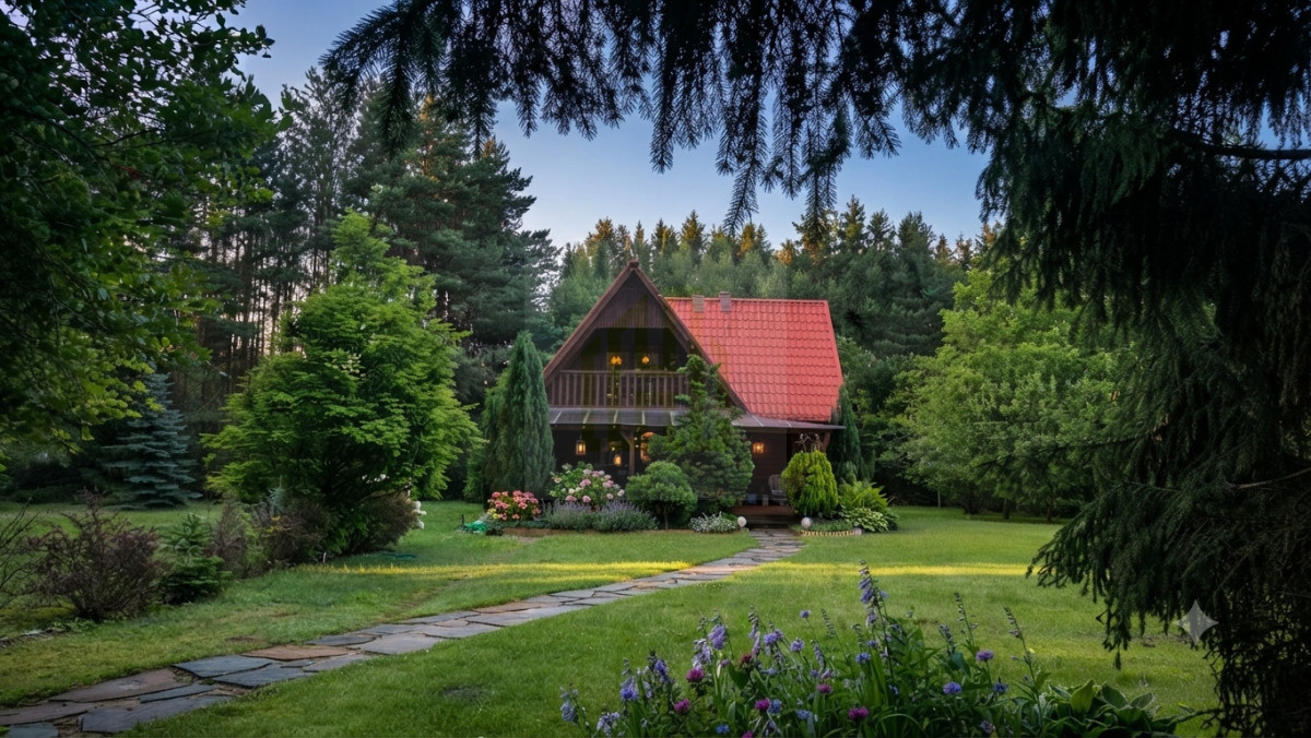 DOM Z KLIMATEM W OTULINIE LASU